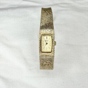 VTG 70s 80s Seiko Quartz Women's Watch 1320-5039 Gold Mesh Band Japan Base Metal